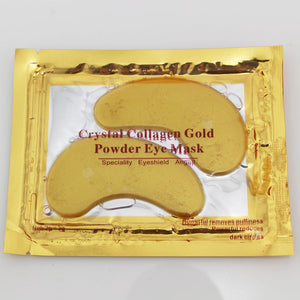 10 pcs NEW Crystal Collagen Gold Powder Eye Mask Face Pad Anti Ageing Wrinkle