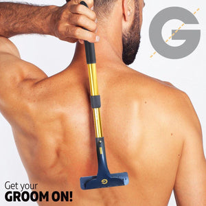 Groomarang Back & Body Hair Removal Shaver Razor Big Bak Blade Hairy Remover DIY