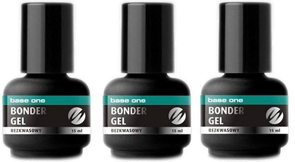Silcare Base One Bonder Nail Gel Nail Care - Non Acid 15g - Pack of 3
