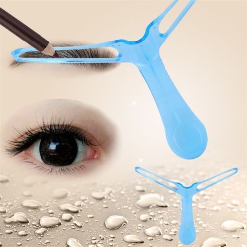 2 x Pro Eyebrow Shaper Stencil Shaping Brow Definition Makeup Tool Eyeliner