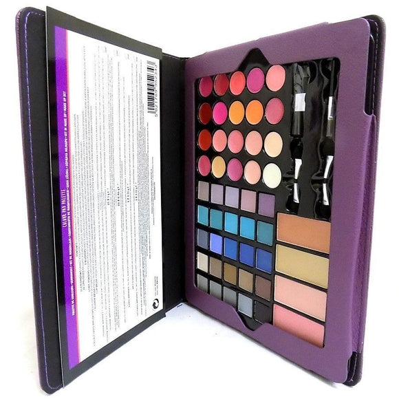 2x Eyeshadows Palette 51 Colours Full Make Up Kit Set lipgloss brush blusher NEW