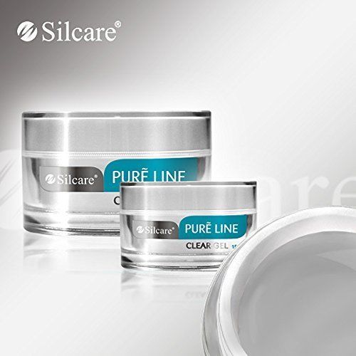 Silcare Pure Line Clear 50g UV Gel Nails Acid Free Builder Medium Thick File Off