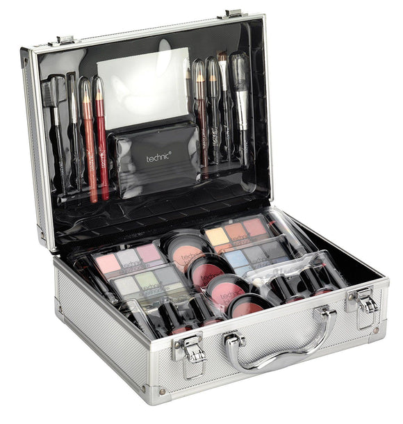 Technic Large Beauty Case Box Kit With Make Up Cosmetics Christmas Gift Travel
