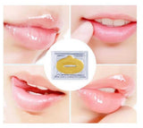 LIP MASKS GOLD CRYSTAL COLLAGEN PATCH ANTI AGEING WRINKLE MOISTURISING x 20