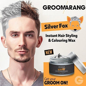 2 x Groomarang Grey Hair Wax Men Women Hair Ash Dye Gray Mud Silver Colour 120g