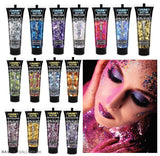 Paintglow Face & Body Festival Chunky Mix Glitter & Fixing Gel Fix It Glue