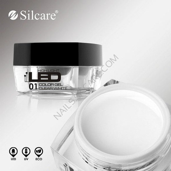 SILCARE High Light LED CLEAR UV Gel Nail BUILDER File Off MediumThick 4g 15g 30g