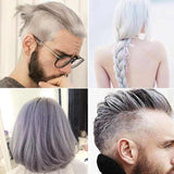 Silver Colour Grey Hair Wax Men Women Grandma Hair Ash Dye Gray Mud Temporary