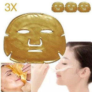 3 x Collagen Mask Face Eyes Full Facial Gold Anti Ageing Wrinkle fill Skin Care