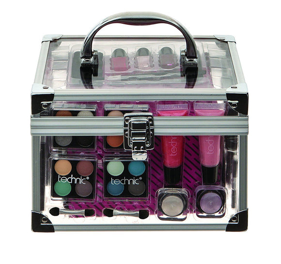 Technic Professional Vanity Case Cosmetic Make Up Beauty Box Gift Set Kit 90232