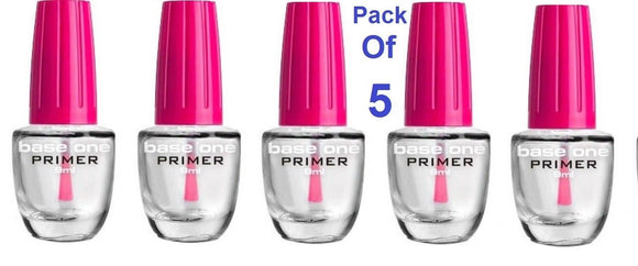 5 x Silcare Base One Primer 9ml UV LED Gel Nails Acrylic Increase Adhesion